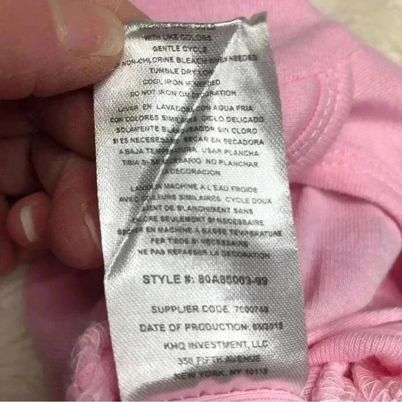 Juicy Couture Diaper Shirt  Onesie Pink Heart / Floral Size 0-3 Months - Picture 9 of 16